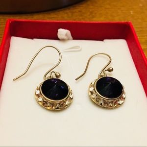 Purple Drop Earrings